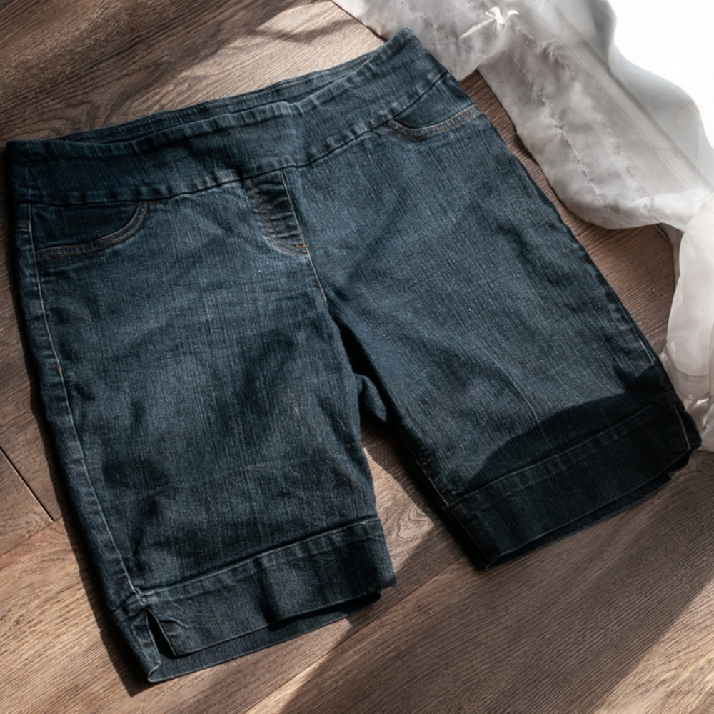 Denim Bermuda shorts